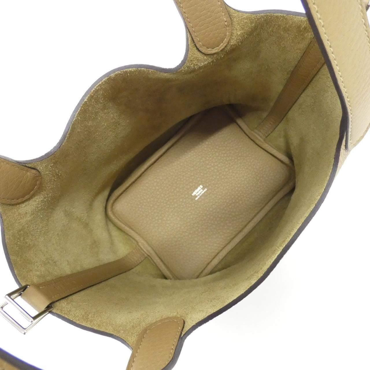 HERMES Picotin 056289CK Handbag Clemence