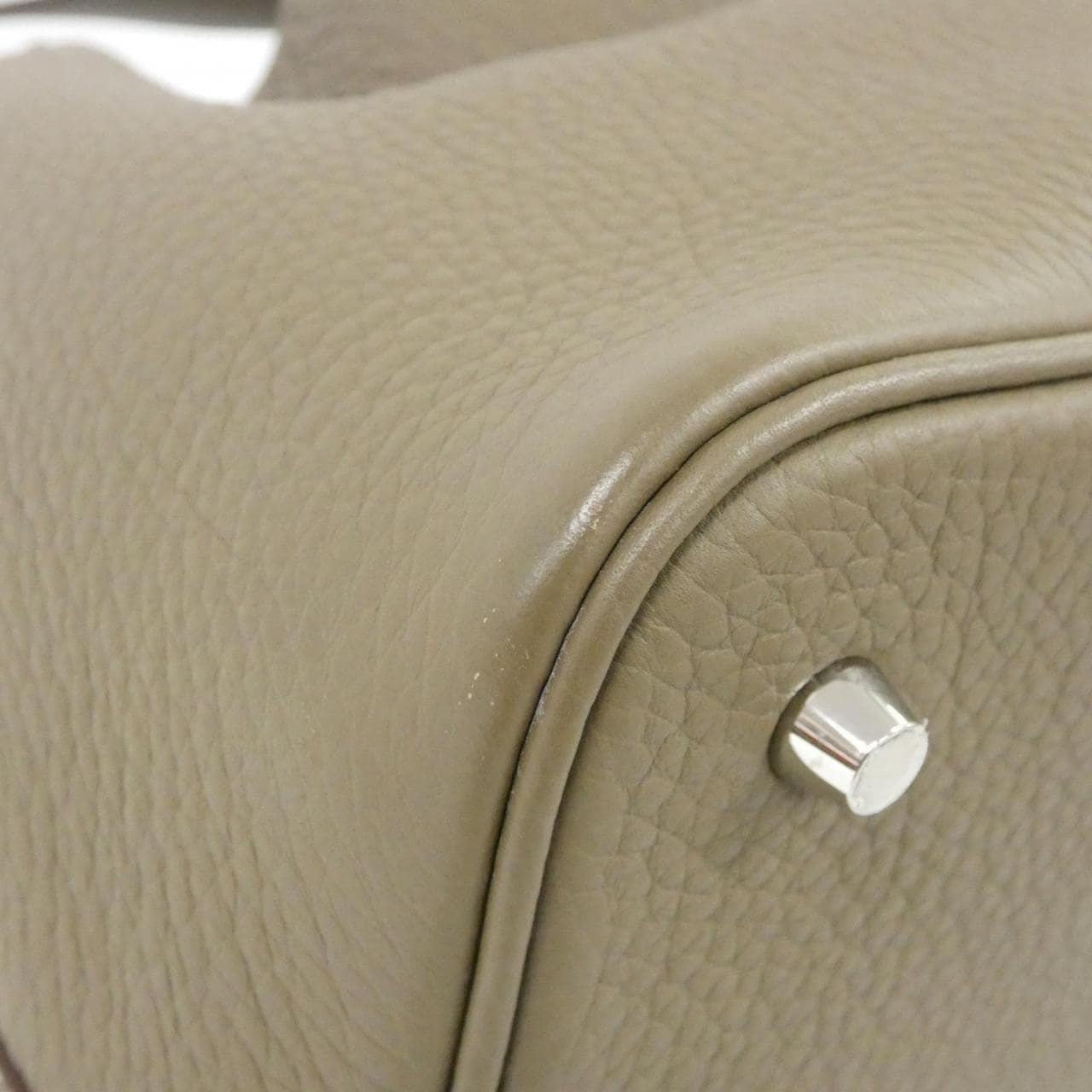 HERMES Picotin 060991CK Handbag Clemence