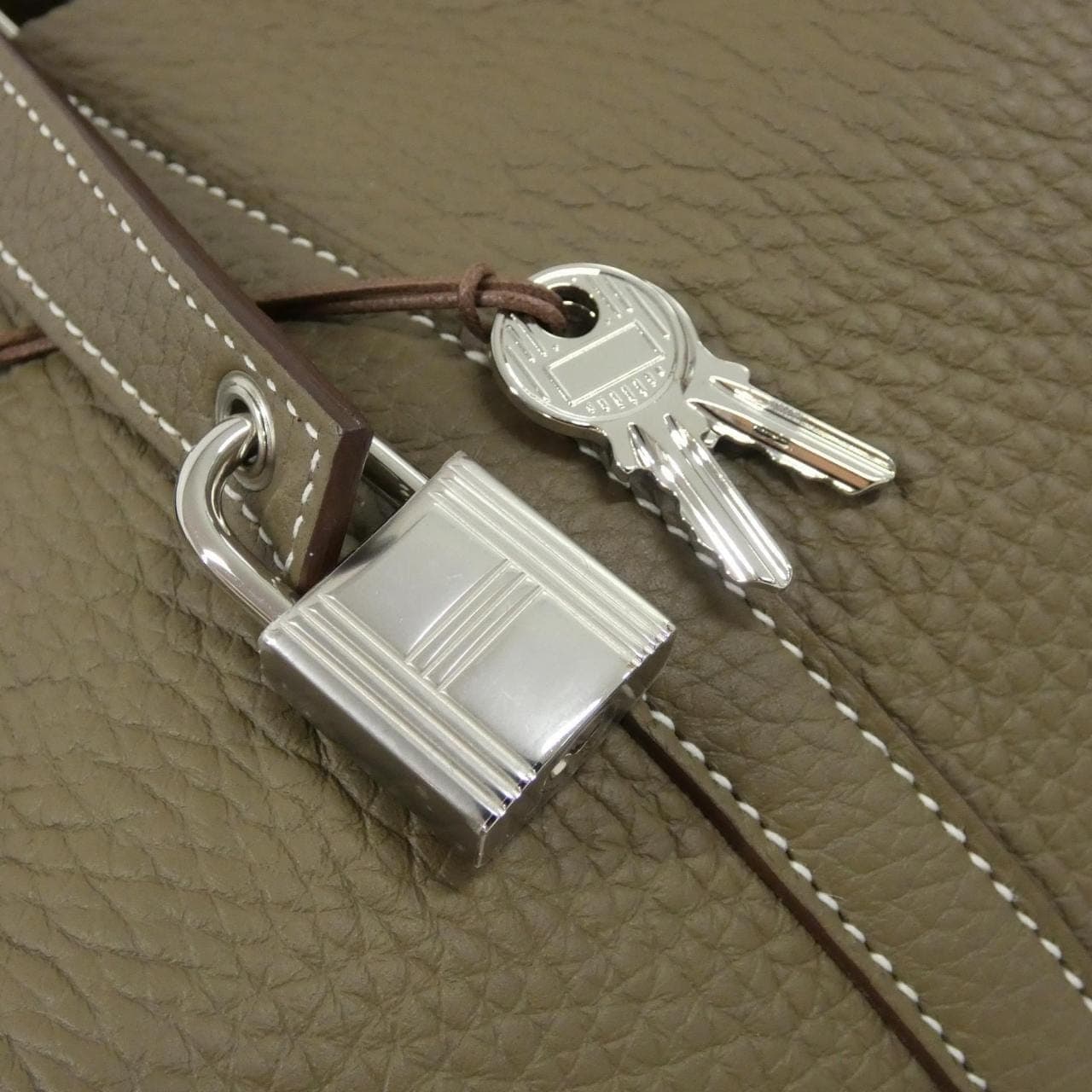 HERMES Picotin 060991CK Handbag Clemence