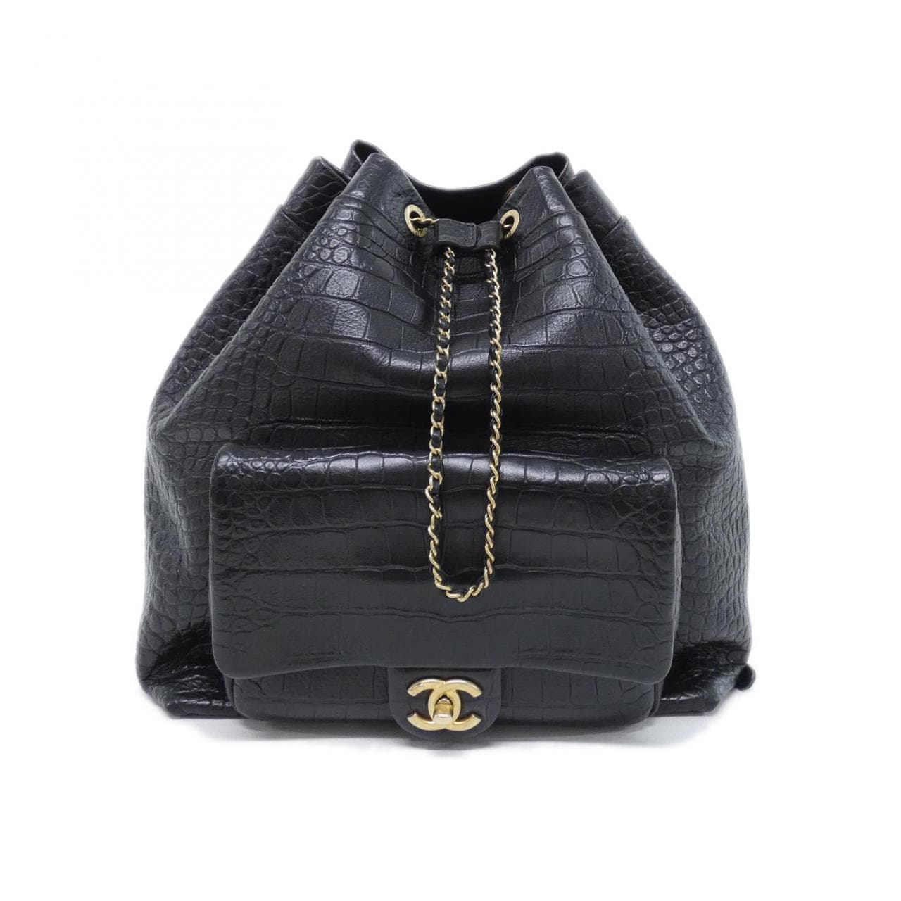 CHANEL AS0800 背包 鱷魚皮