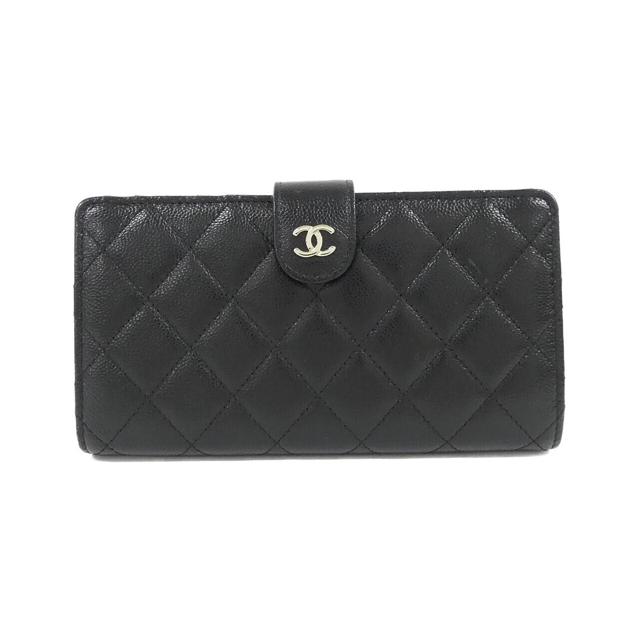 CHANEL 銀包 荔枝紋牛皮