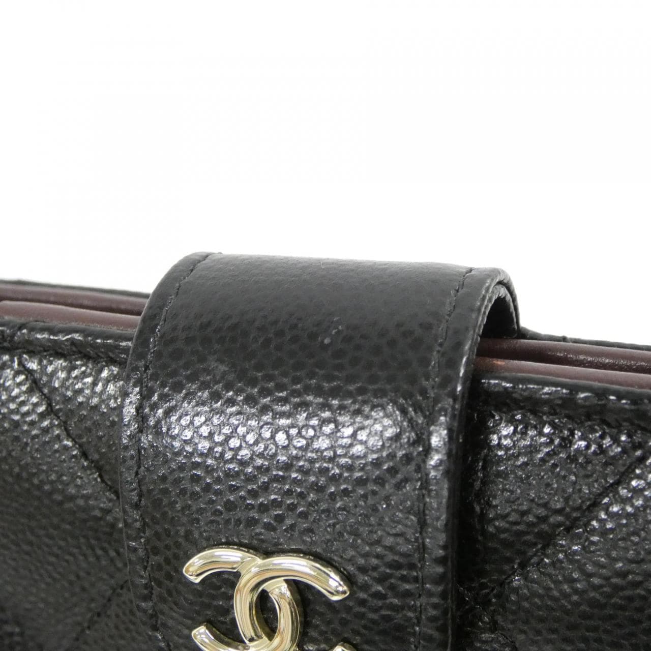 CHANEL 銀包 荔枝紋牛皮