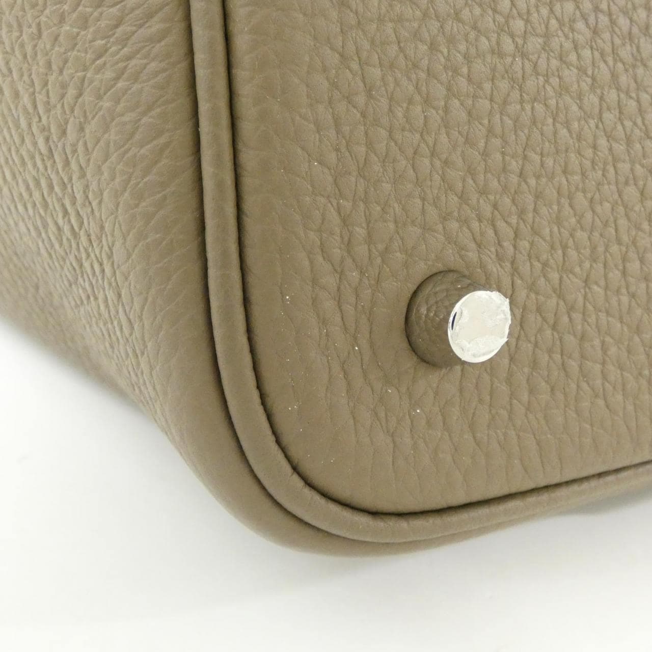 HERMES Picotin 060991CK Handbag Clemence