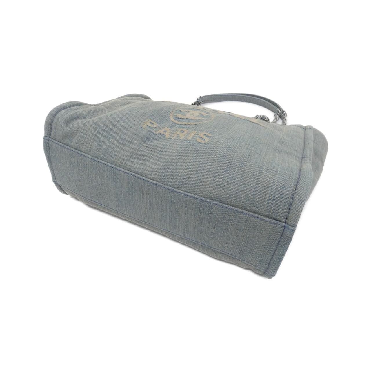 CHANEL Deauville AS3351 手提包 牛仔布