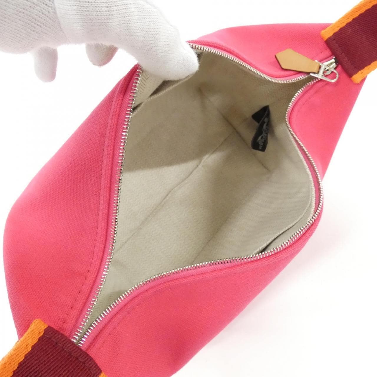 HERMES 103222M Pouch Canvas