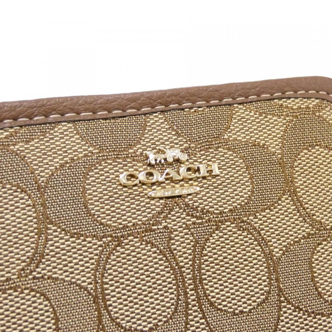 COACH CH389 Coin Case Canvas
