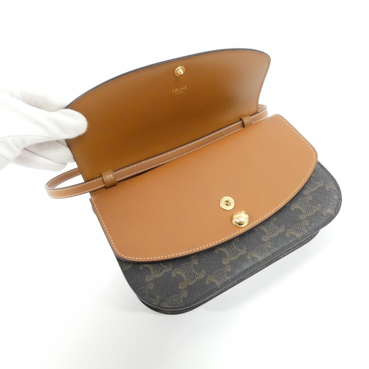 CELINE 10P672GVL Wallet Canvas
