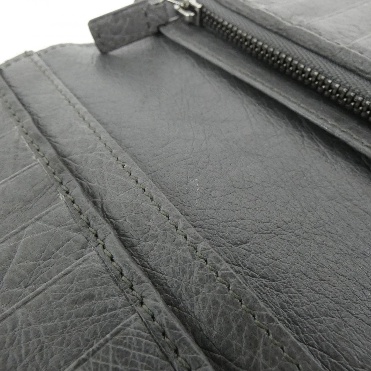 GUCCI 817429 銀包 鴕鳥皮
