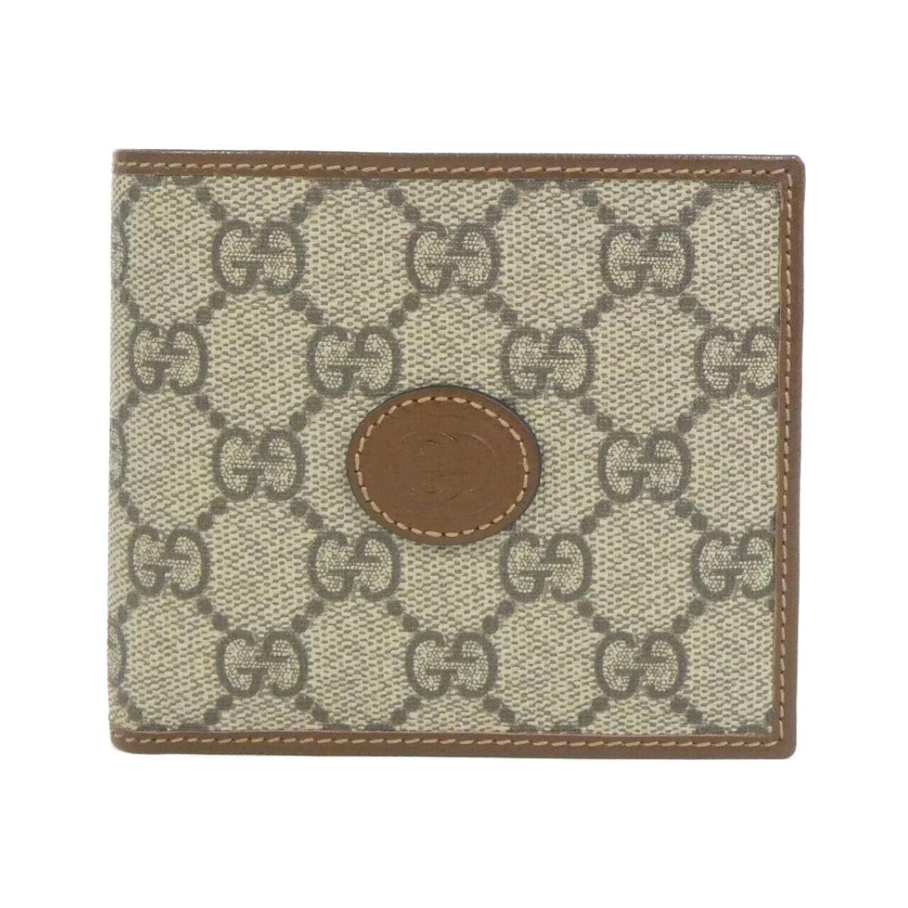 GUCCI 673000 92TCG 銀包 帆布