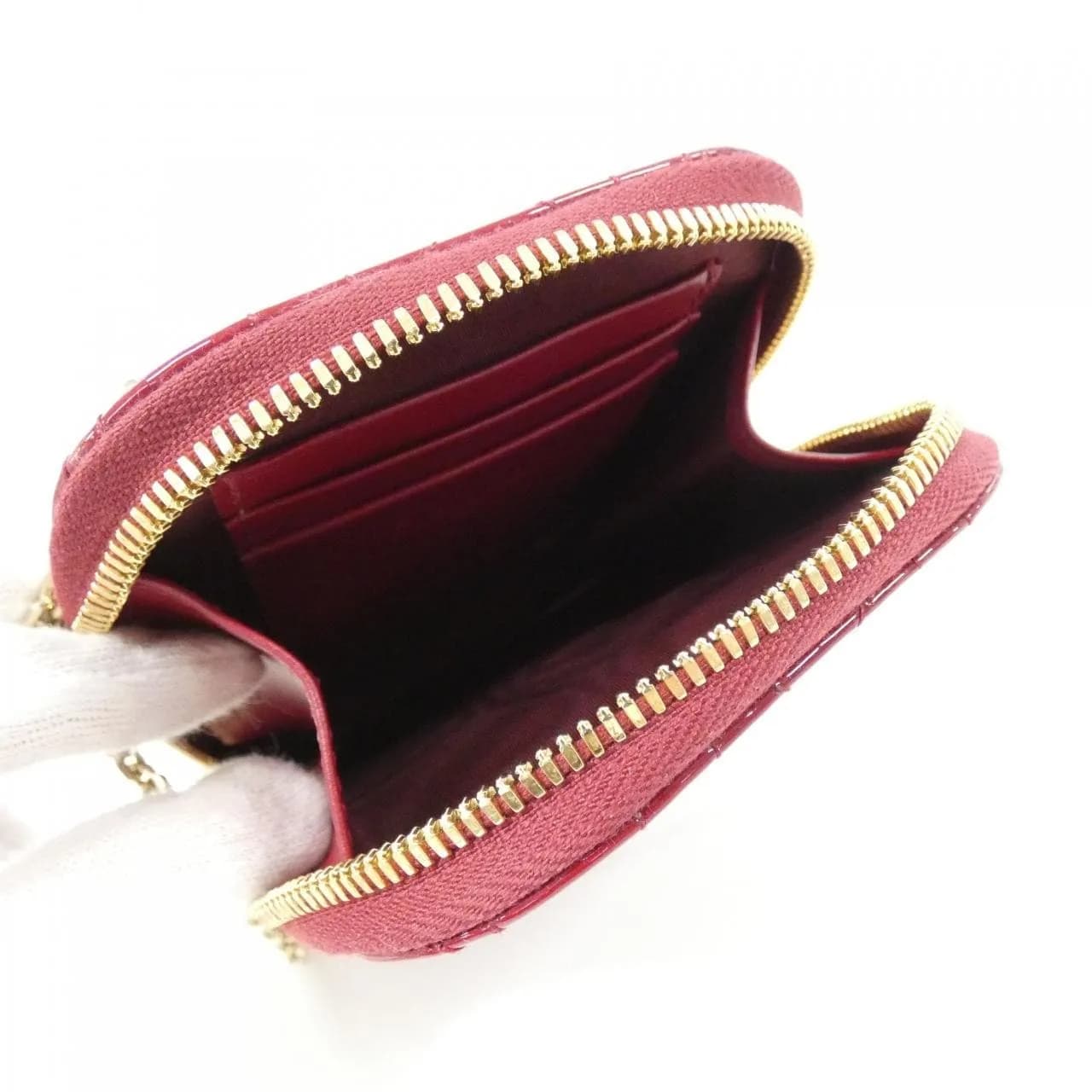 DIOR Lady Dior S0872OVRB 銀包 漆皮