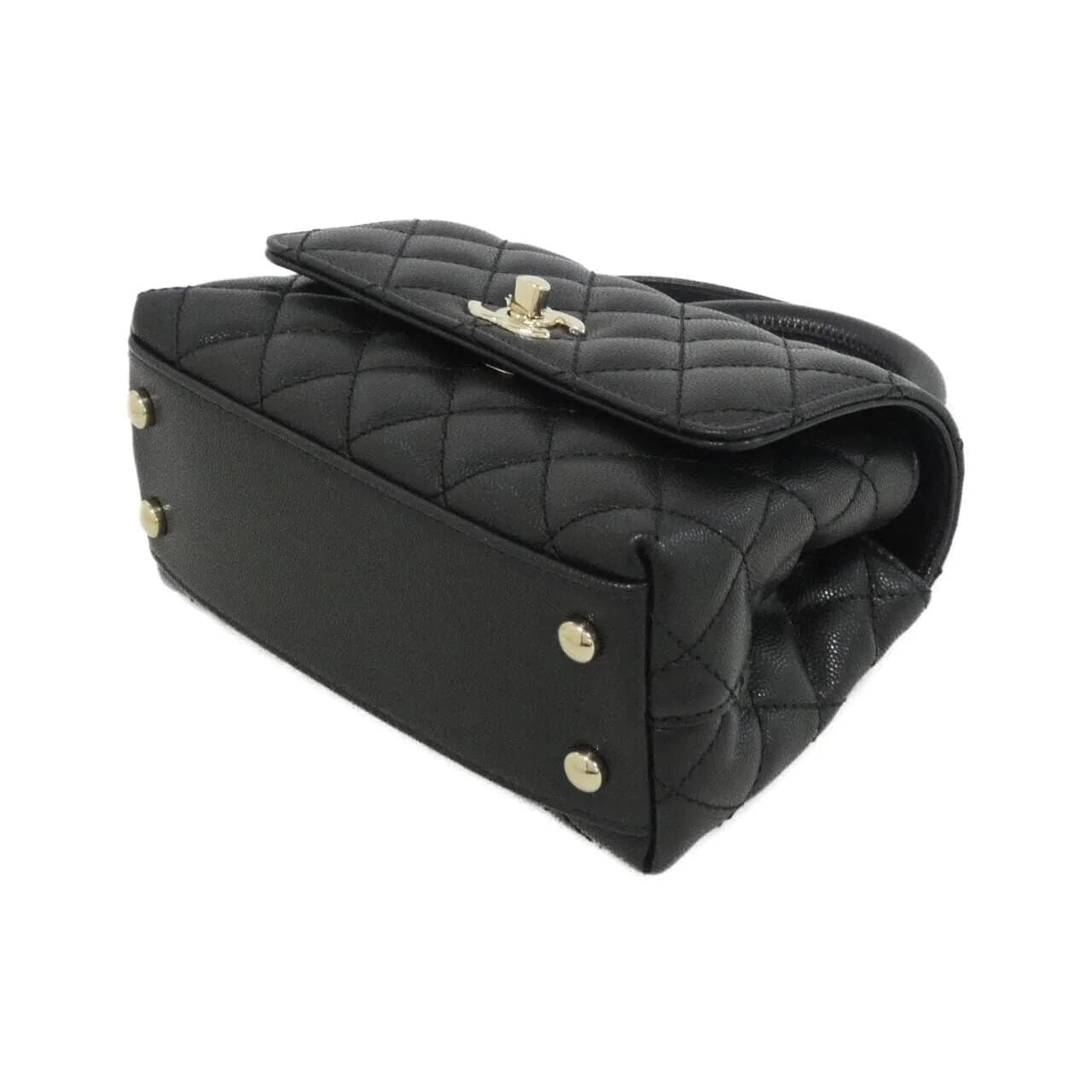 CHANEL Coco Handle AS2215 Handbag Grained Calfskin