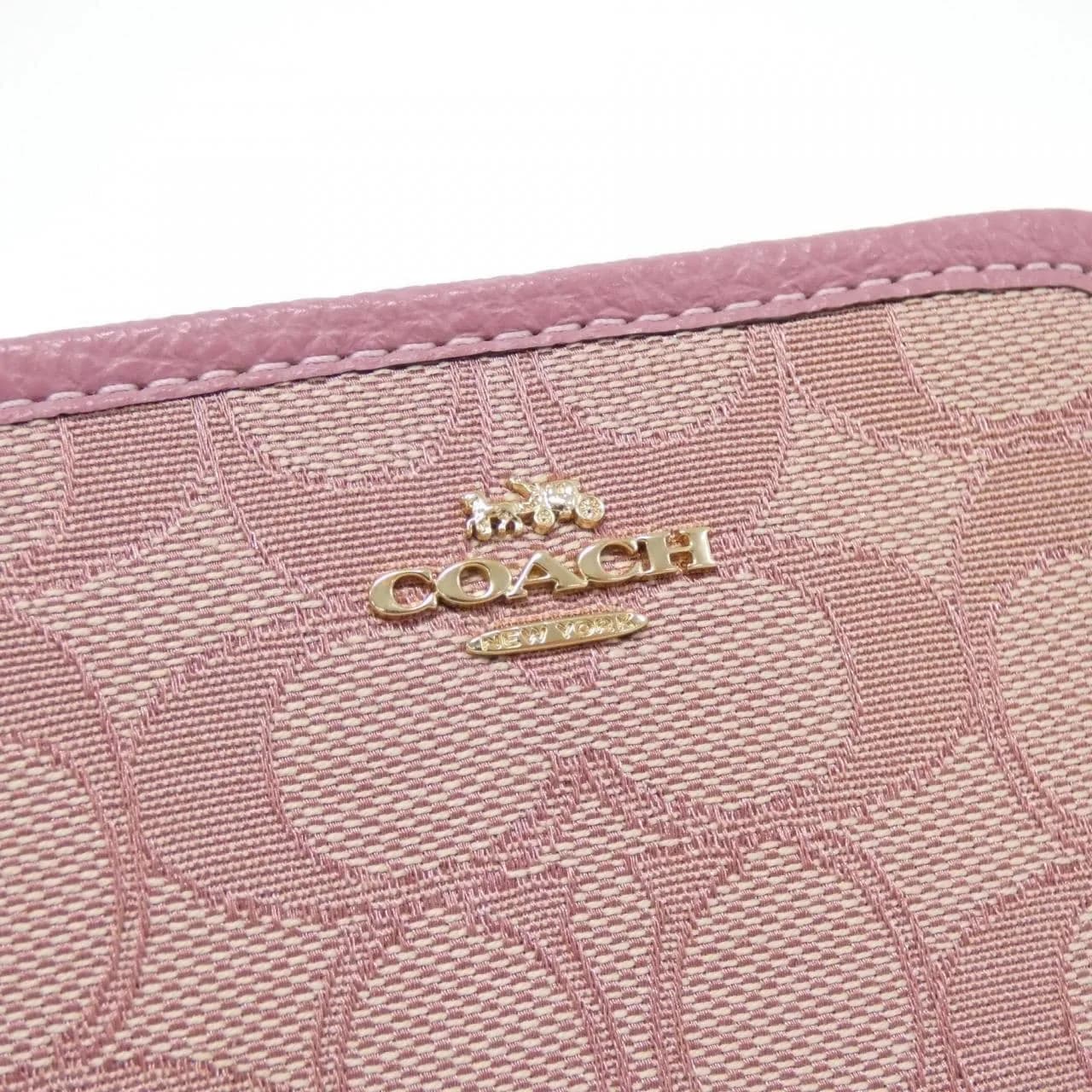 COACH CH389 Coin Case Canvas