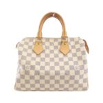 Louis Vuitton Damier Azur Speedy 25cm N41534 Boston Bag