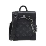 Louis Vuitton Monogram Eclipse Nano Steamer Shoulder Bag M82774