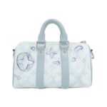 Louis Vuitton Monogram Aqua Garden Key Cles Bandouliere 25cm M22527 Boston Bag - Image 2