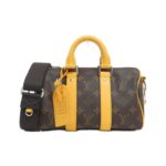 Louis Vuitton Monogram Macassar (LV Color Mania) Key Bell Bandoulière 25cm M12733 Boston Bag