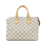 Louis Vuitton Damier Azur Speedy 25cm N41534 Boston Bag