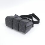 Louis Vuitton Monogram Eclipse Reverse Key Cles Bandouliere 25cm M46271 Boston Bag - Image 2