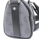 Louis Vuitton Monogram Eclipse Reverse Key Cles Bandouliere 25cm M46271 Boston Bag - Image 3