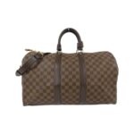 Louis Vuitton Damier Key Cles Bandouliere 45cm N41428 Boston Bag