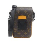 Louis Vuitton Monogram Macassar S-Lock Vertical Wearable Wallet M82535 Shoulder Bag