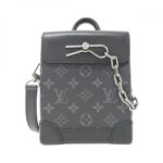 Louis Vuitton Monogram Eclipse Nano Steamer Shoulder Bag M82774