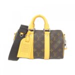 Louis Vuitton Monogram Macassar (LV Color Mania) Key Bell Bandoulière 25cm M12733 Boston Bag