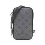 Louis Vuitton Monogram Eclipse Reverse Double Phone Pouch Shoulder Bag M69534