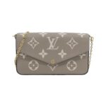 Louis Vuitton Bicolor Monogram Empreinte Pochette Félicie M69977 Shoulder Bag