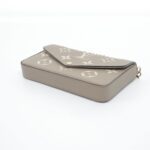 Louis Vuitton Bicolor Monogram Empreinte Pochette Félicie M69977 Shoulder Bag - Image 3