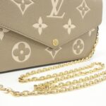 Louis Vuitton Bicolor Monogram Empreinte Pochette Felicie M82610 Shoulder Bag - Image 5