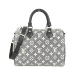 Louis Vuitton Monogram Jacquard Denim Speedy Bandouliere 25cm M21464 Boston Bag