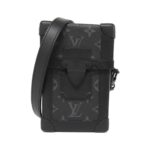 Louis Vuitton Monogram Eclipse Vertical Trunk Wearable Wallet Shoulder Bag M82077