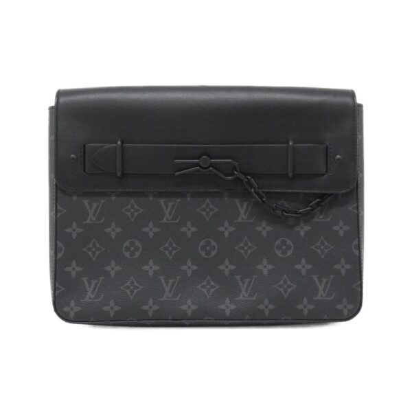 Louis_Vuitton_Monogram_Eclipse_Pochette_Steamer_M80107_Clutch_Bag_1