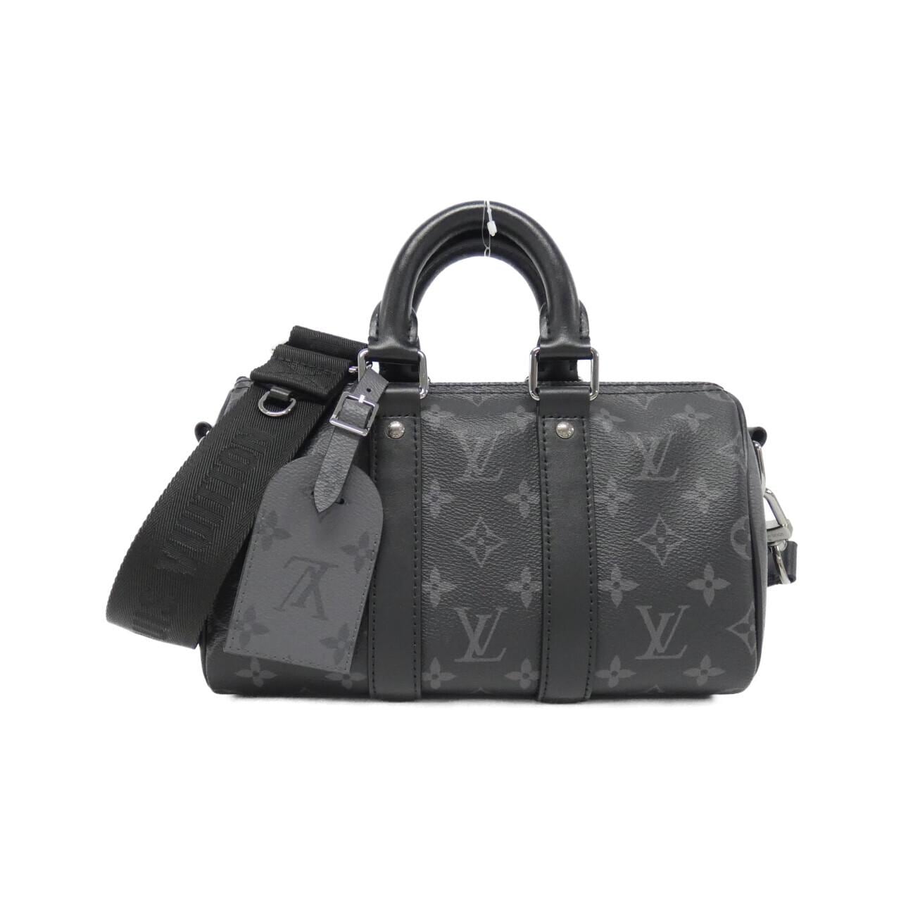 Louis_Vuitton_Monogram_Eclipse_Reverse_Key_Cles_Bandouliere_25cm_M46271_Boston_Bag_1