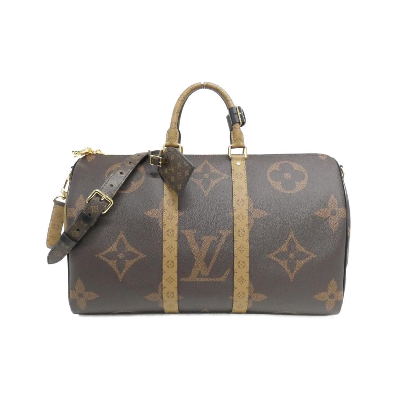 Louis_Vuitton_Monogram_Giant_Reverse_Key_Pouch_Bandouliere_45cm_M47211_Boston_Bag_1