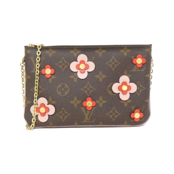 Louis_Vuitton_Monogram_Flower_Pochette_Double_Zip_M63905_Shoulder_Bag_1